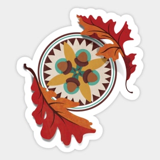 Fall Barn Star Sticker